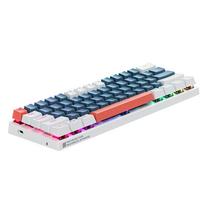 gaming keyboard - Machenike K500-B61 Laidinė Mechaninė Žaidimų Klaviatūra su Apšvietimu Rudu Jungikliu - Mėlyna ir Balta - 4 nuotrauka