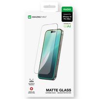 apsauginis stiklas iphone matinis - AmazingThing Radix Matte Glass tempered glass for iPhone 16 - 7 nuotrauka