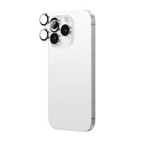 iphone 16 pro max ekranas - AmazingThing AR Aluminum 3 Lens Glass with Camera Lens Frame for iPhone 16 Pro / 16 Pro Max - Silver - 4 nuotrauka