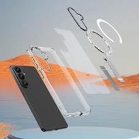 magsafe - Hurtel Hybrid Armor X dėklas Samsung Galaxy A36 / A37 su stovu suderinamas su MagSafe Skaidrus (Transparent) - 4 nuotrauka