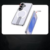 magsafe - Hurtel Hybrid Armor X dėklas Samsung Galaxy A36 / A37 su stovu suderinamas su MagSafe Skaidrus (Transparent) - 5 nuotrauka