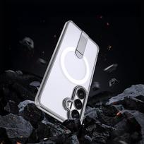 magsafe - Hurtel Hybrid Armor X dėklas Samsung Galaxy A36 / A37 su stovu suderinamas su MagSafe Skaidrus (Transparent) - 6 nuotrauka