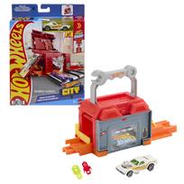 automobiliu garazas - Mattel Hot Wheels City Play and Go trasos rinkinys JHL43 - 7 nuotrauka