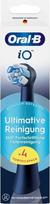 oral b io 4 vnt - Oral-B Sonic dantų šepetėlio galvutės iO UltimateClean, juodos (Black), 4 vnt. - 4 nuotrauka