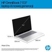 intel 7 core - HP OmniBook 7 Next Gen AI 17-DC0073CL Copilot+ PC, Intel Core Ultra 7 258V, 32 GB, 1 TB, 17.3", NVIDIA GeForce RTX 4050, Sidabrinis (Silver) - 13 nuotrauka