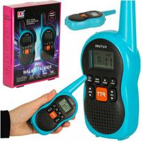 radijo stotele racija - Ikonka KX3634 vaikiškos racijos Walkie Talkie, mėlynos, 2 vnt. - 1 nuotrauka