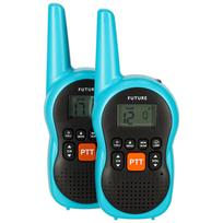 radijo stotele racija - Ikonka KX3634 vaikiškos racijos Walkie Talkie, mėlynos, 2 vnt. - 6 nuotrauka