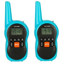 radijo stotele racija - Ikonka KX3634 vaikiškos racijos Walkie Talkie, mėlynos, 2 vnt. - 9 nuotrauka
