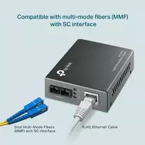 sc optinis kabelis - TP-Link MC200CM Optinis keitiklis 1000 Mb/s - 3 nuotrauka
