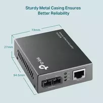 sc optinis kabelis - TP-Link MC200CM Optinis keitiklis 1000 Mb/s - 6 nuotrauka