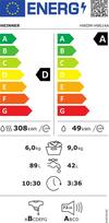9 kg skalbimo masina - HEINNER HWDM-H9614A - 2 nuotrauka
