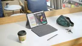 logitech - Logitech Combo Touch iPad Air 11" 2024 Gray (Pilkas) - 6 nuotrauka