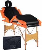 medinis stalas - Bodyfit 1045, juodas/oranžinis - 8 nuotrauka