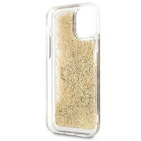 iphone xr deklai - Guess "GUHCN61LG4GGO TPU Big 4G Liquid Glitter Gold Case iPhone 11" - 4 nuotrauka