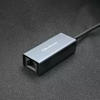 usb type c adapteris - Qoltec Adapteris USB-C prie RJ45 Ethernet | 1000Mbps | Aliuminio korpusas - 5 nuotrauka