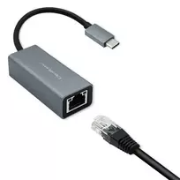usb type c adapteris - Qoltec Adapteris USB-C prie RJ45 Ethernet | 1000Mbps | Aliuminio korpusas - 7 nuotrauka