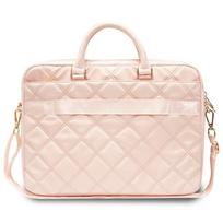 krepsys nesiojamam kompiuteriui 16 - Guess Quilted 4G bag for a 16" laptop - pink - 2 nuotrauka