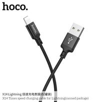 apple lightning i usb laidas - Hoco Premium Times Speed X14 USB To Apple Lightning Cable 1m Black - 5 nuotrauka