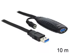 active usb extension cable - Delock Cable USB 3.0 to USB 3.0 Black 10m - 5 nuotrauka