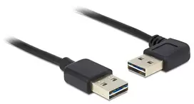 mini b usb cable - Delock Easy USB To USB 90° 1m Black - 4 nuotrauka