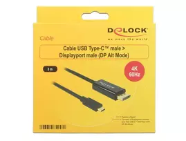 displayport 3m - Delock USB Type-C To Displayport 3m 85257 - 3 nuotrauka