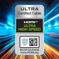 hdmi 2.1 144 hz kabelis - WHDMI-20 Hdmi 2.1 Braided Cable, sidabro, 2 m - 19 nuotrauka