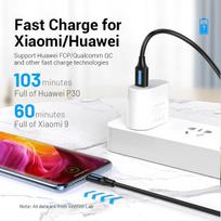 usb type c laidas 2 m - CABLE USB-C TO USB2.0/0.5M BLACK COKBD VENTION - 3 nuotrauka