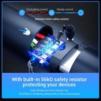 usb type c laidas 2 m - CABLE USB-C TO USB2.0/0.5M BLACK COKBD VENTION - 9 nuotrauka
