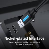 usb 3.0 to usb 3.0 cable - CABLE USB3.0 MALE TO MALE/0.5M BLACK CONBD VENTION - 4 nuotrauka