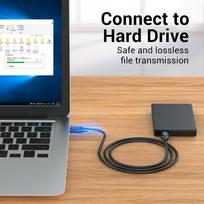 usb 3.0 to usb 3.0 cable - CABLE USB3.0 MALE TO MALE/0.5M BLACK CONBD VENTION - 6 nuotrauka