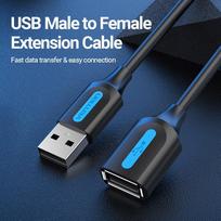 usb 3.0 extension - Vention USB 2.0 A Male to A Female Extension Cable, USCVNTCBIBI - 4 nuotrauka