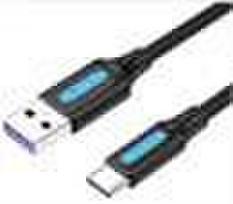 5a usb c laidas - CABLE USB-C TO USB2.0/2M BLACK CORBH VENTION - 2 nuotrauka