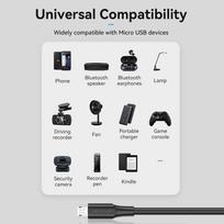 usb type b - CABLE USB2.0 TO MICRO-B/1M BLACK CTIBF VENTION - 3 nuotrauka