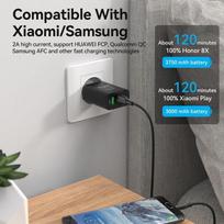 usb type b - CABLE USB2.0 TO MICRO-B/1M BLACK CTIBF VENTION - 8 nuotrauka