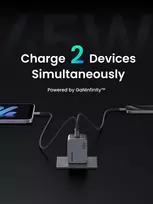ugreen nexode - UGREEN Nexode Pro 45W Dual USB-C Įkroviklis Pilkas (Gray) - 5 nuotrauka