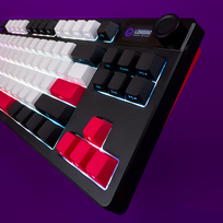 gaming klaviatura - LORGAR KBP70TKLW, Wireless TKL Mechanical Gaming Keyboard Pro, White, EN layout | LRG-KBP70TKLW-WH-US - 2 nuotrauka