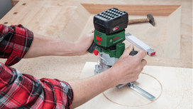 kantu freza - Bosch AdvancedTrimRouter 18V-8; 18 V (be akumuliatoriaus ir pakrovėjo) - 6 nuotrauka