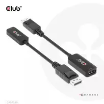 displayport hdmi adapteri - Club3D DisplayPort 1.4 į HDMI 4K120Hz/8K60Hz HDR aktyvus adapteris M/F CAC-1088 Juodas (Black) - 3 nuotrauka