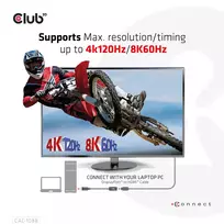 displayport hdmi adapteri - Club3D DisplayPort 1.4 į HDMI 4K120Hz/8K60Hz HDR aktyvus adapteris M/F CAC-1088 Juodas (Black) - 5 nuotrauka