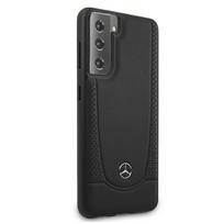 s21 deklas - Mercedes-Benz "MEHCS21MARMBK Leather Urban Cover Galaxy S21 Plus" Black - 5 nuotrauka