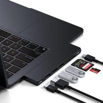 macbook docking station - Satechi USB-C Pro Hub Slim – vidurnaktis - 4 nuotrauka