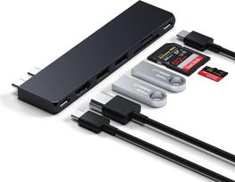 macbook docking station - Satechi USB-C Pro Hub Slim – vidurnaktis - 5 nuotrauka