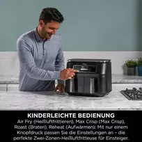 7 l karsto oro gruzdintuve - Ninja AF200EU Foodi 7.6L Juoda (Black) - 6 nuotrauka