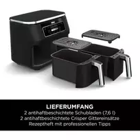 7 l karsto oro gruzdintuve - Ninja AF200EU Foodi 7.6L Juoda (Black) - 9 nuotrauka