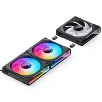 fan argb 3 - Jonsbo ZK-120B ARGB 120mm Black 3 vnt. - 4 nuotrauka