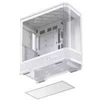 pc case - Jonsbo D400 PC-kompiuterio korpusas, Midi Tower, ATX, Tempered Glass - baltos spalvos - 5 nuotrauka