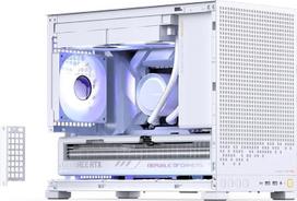 pc case - Jonsbo D32 PRO Baltas kompiuterio korpusas, mini korpusas, mATX, grūdintas stiklas - baltas - 4 nuotrauka