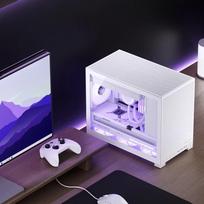 pc case - Jonsbo D32 PRO Baltas kompiuterio korpusas, mini korpusas, mATX, grūdintas stiklas - baltas - 6 nuotrauka