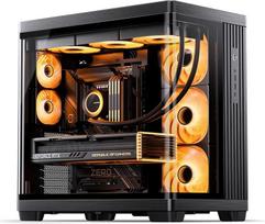 grudintas stiklas - Jonsbo TK-4 Midi-Tower ATX korpusas, grūdintas stiklas, Juodas (Black) - 2 nuotrauka