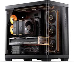 grudintas stiklas - Jonsbo TK-4 Midi-Tower ATX korpusas, grūdintas stiklas, Juodas (Black) - 5 nuotrauka
